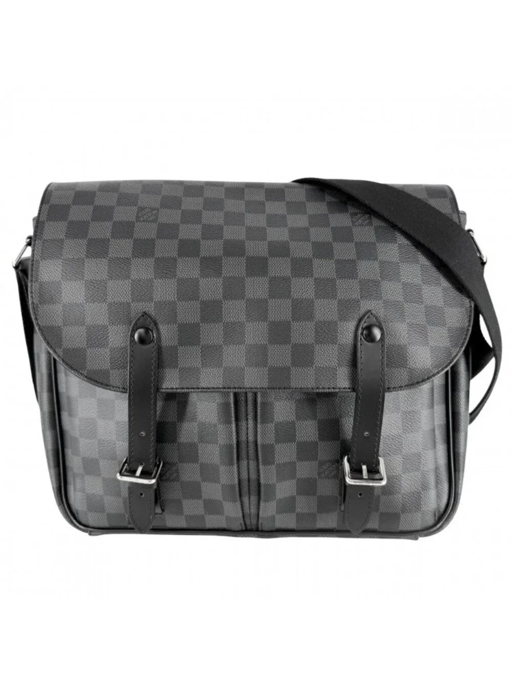 Louis Vuitton Messenger Bag Christopher Crossbody Damier Graphite Canvas Black
